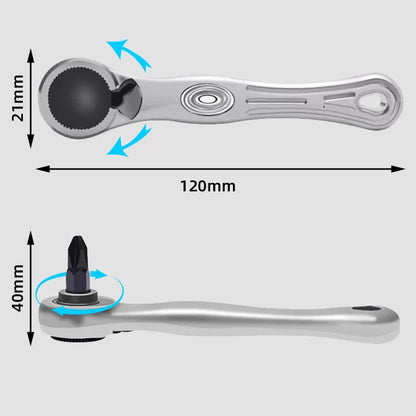 Mini Ratchet Wrench and Screwdriver Set