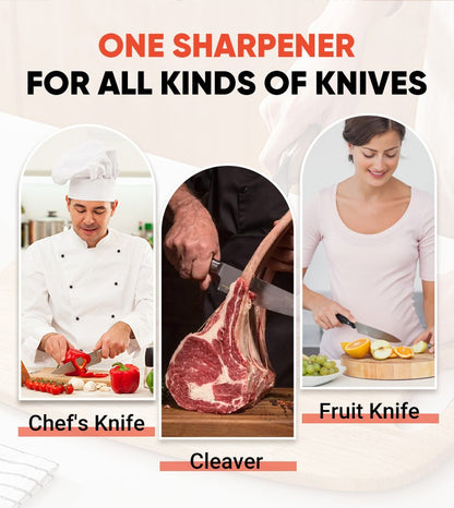 Mini Knife Sharpener with Suction Base
