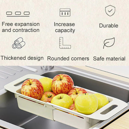 Double-Layer Retractable Drain Basket