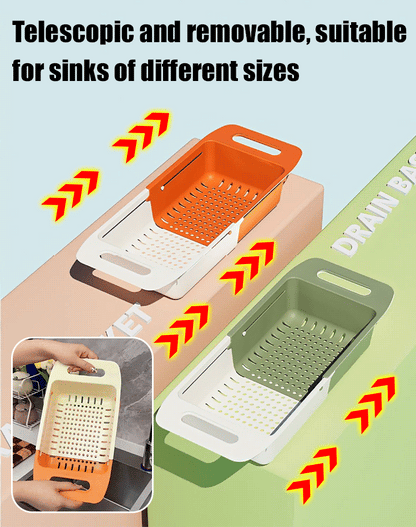 Double-Layer Retractable Drain Basket
