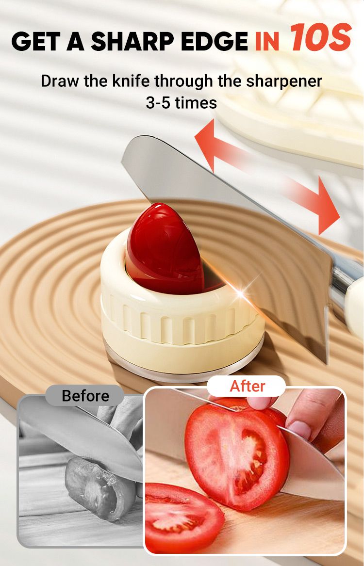 Mini Knife Sharpener with Suction Base