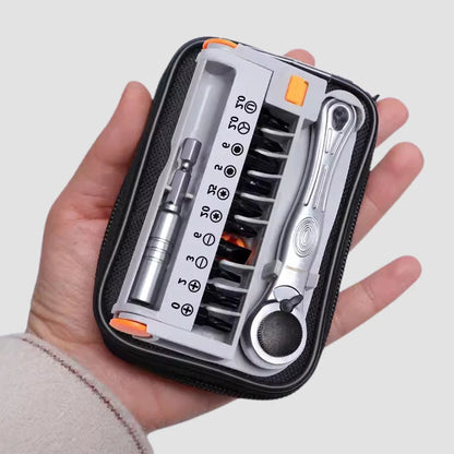 Mini Ratchet Wrench and Screwdriver Set