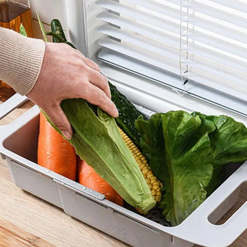 Double-Layer Retractable Drain Basket