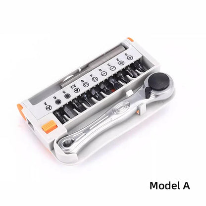 Mini Ratchet Wrench and Screwdriver Set