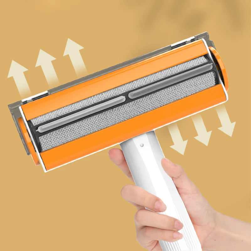 Pet Hair Removal Roller with Collection Compartment