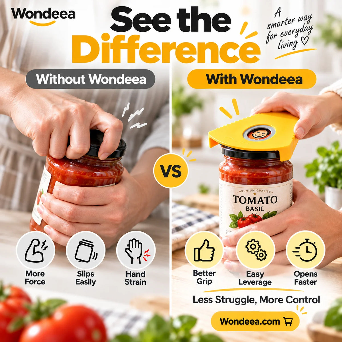 Multifunctional Jar and Bottle Opener