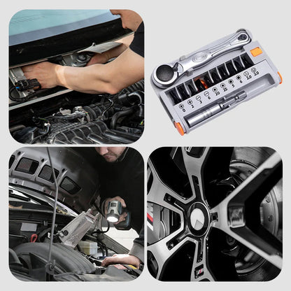Mini Ratchet Wrench and Screwdriver Set