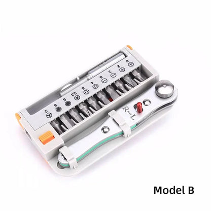 Mini Ratchet Wrench and Screwdriver Set