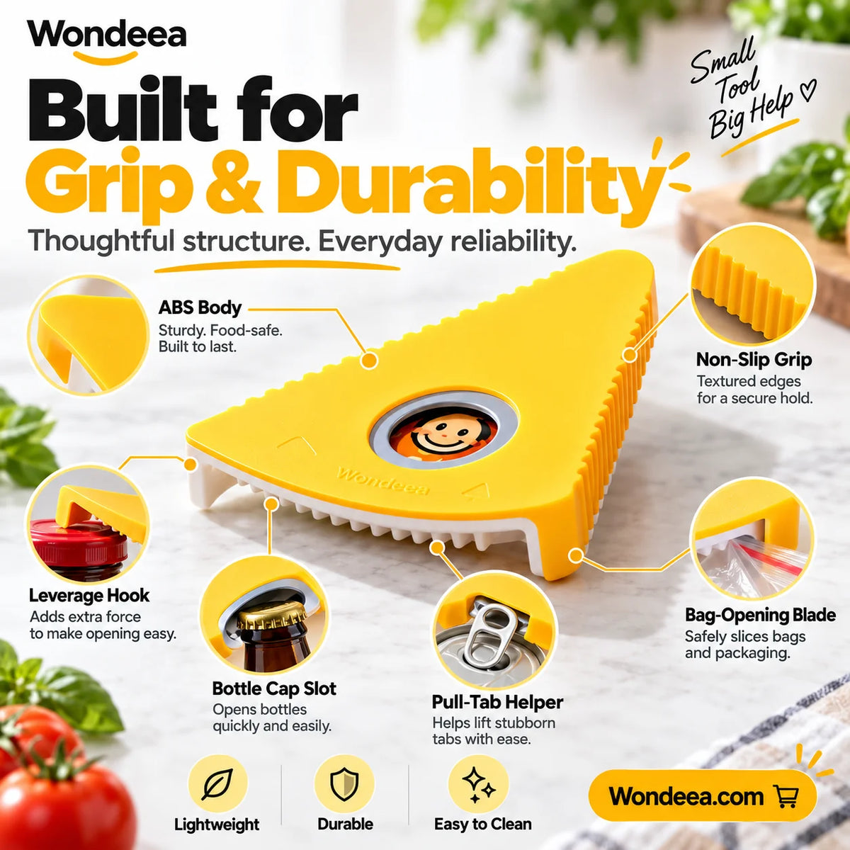 Multifunctional Jar and Bottle Opener