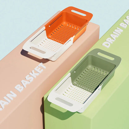 Double-Layer Retractable Drain Basket